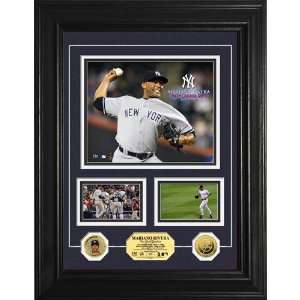 Mariano Rivera 500th Career Save 24KT Gold Coin Marquee Photo Mint