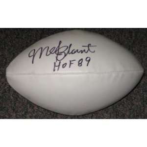 Mel Blount Signed Football   HOF 1989 HCS Signing   Autographed 