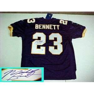 Michael Bennett Hand Signed Vikings NFL Reebok Jersey