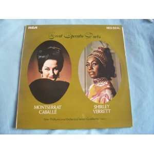 SER 5590 CABALLE / VERRETT Great Operatic Duets LP Montserrat Caballe 