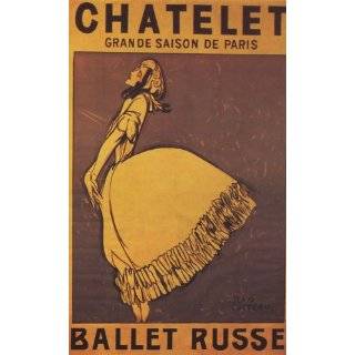 CHATELET GRANDE SAISON DE PARIS BALLET RUSSE THEATRE VINTAGE POSTER 