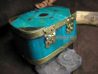   NEW Trinket bone box brass jewelry tribal box India Jewelry  