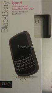   D3O Blackberry 9900 9930 Bold Gray Bumper Band+Clear Case Cover  