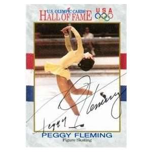 Peggy Fleming Autographed/Hand Signed card (Figure Skating)