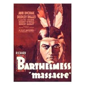  Massacre, Richard Barthelmess on Midget Window Card, 1934 