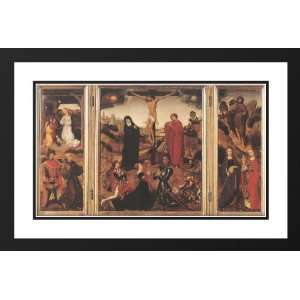Weyden, Rogier van der 40x26 Framed and Double Matted Sforza Triptych