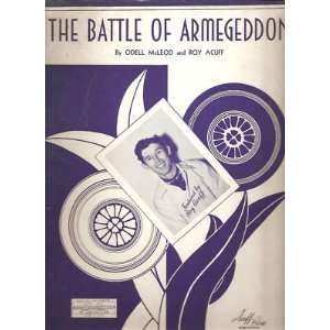   Sheet Music The Battle Of Armegeddon Roy Acuff 205M 