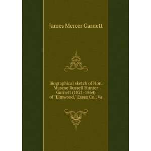  Biographical sketch of Hon. Muscoe Russell Hunter Garnett 