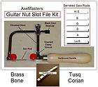 AxeMasters Guitar NUT SLOT FILE SET KIT Luthier Saws   BEST AVAILABLE