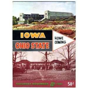  Iowa v Ohio State #1 Football Program 1961 Everything 