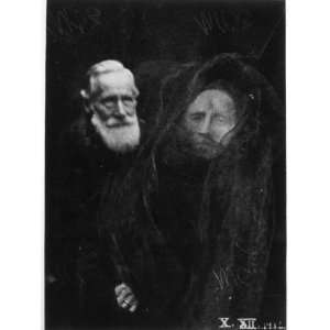 Sir William Crookes with the Purported Image of Lady Crookes Stretched 