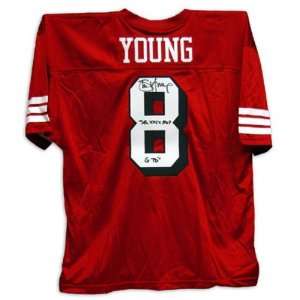 Steve Young San Francisco 49ers Autographed Jersey with Super Bowl 
