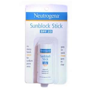  NEUTROGENA SUNBLOCK STICK SPF 25 0.63 OZ. Beauty