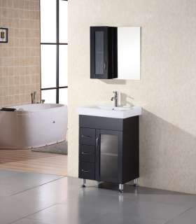   pull out drawers with one single door cabinet Frameless mirror