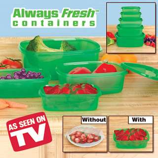 Always Fresh Plastic Food Storage Containers   10 Piece Value Set With 