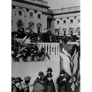 Theodore Roosevelt Speaks During His Inauguration Ceremony 