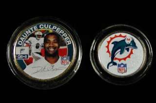 NFL Daunte Culpepper Miami Dolphins Colorized Coin Set  