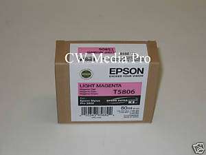 Genuine Epson Pro 3800 T5806 Light magenta printer ink  