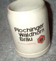PLOCHINGER WALDHORN BRAU 0.5L Germany Beer Mug, Stein  