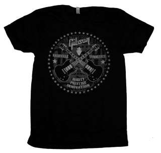 Gibson Guitars SG Emblem Crest Music T Shirt Tee  