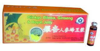 Ginkgo Biloba, Ginseng & Royal Jelly Extract Energy  