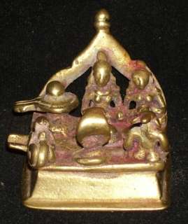Traditional Indian Ritual Rare Bronze Family God Shiva  