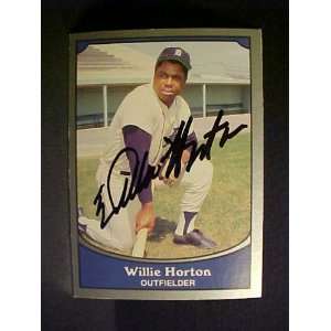 Willie Horton Detroit Tigers #83 1990 Baseball Legends Signed Baseball 
