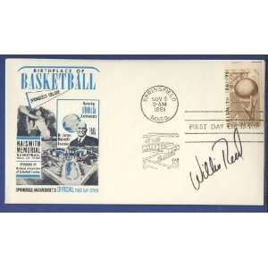  Willis Reed Signed Ball   1961 HOF FDC