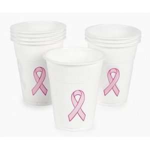    Pink Ribbon Disposable Cups   Tableware & Party Cups Toys & Games