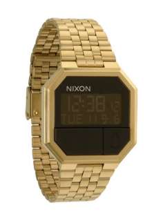 New Nixon A158502 Re Run All Gold Mens Watch in Original Box 
