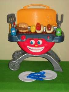 Playskool Talking Grill Charlie Coal Little Tikes Hamburger Hot Dog 