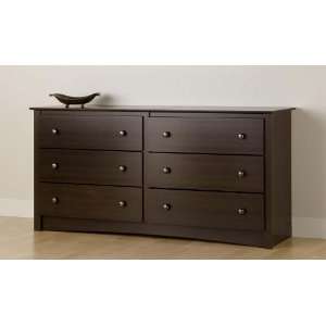  Fremont Espresso 6 Drawer Chest   Prepac EDC 6330