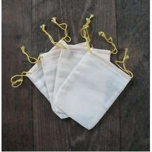  Yellow Double Drawstring Muslin Bags 25 Count Everything 