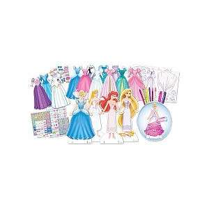   Disney Princess Deluxe Dress Up Paper Doll Activity Set Toys & Games