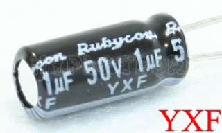 10 PCS RUBYCON Electrolytic Capacitor 1uF 50V 105C  