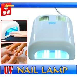   36W Gel UV Nail Lamp Tube Light Curing Dryer Timer Professional White
