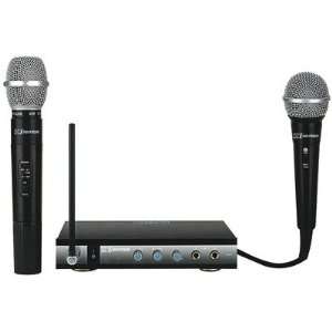 Karaoke WM315 Single Wireless with Corded   Single Channel DVD Karaoke 