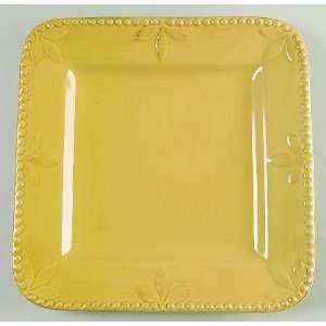   (Gold) Square Dinner Plate, Fine China Dinnerware