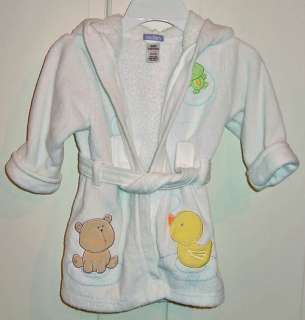 CARTERS INFANT DUCKIE BATHROBE GEAR TOWEL & THERMOMETER  