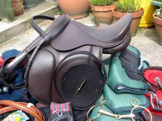 JOB LOT TACK SALE*FSS Comfort Bridle+Saddle+Flexi+Reins  
