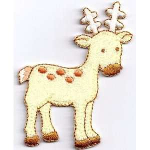  Children/Deer w/Antlers   Iron On Embroidered Applique 