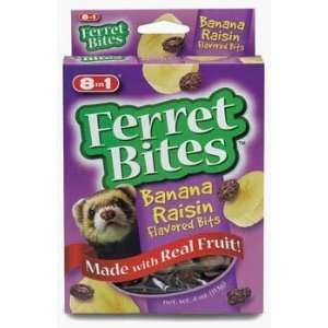  8in1 Ferret Banana & Raisin Bites Treats 2 4 oz Boxes Pet 