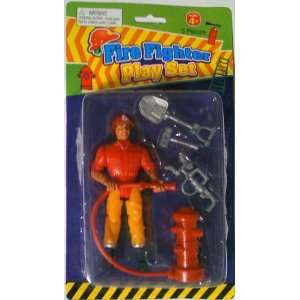  Fireman Action Figure with 5 Accessories Toys & Games