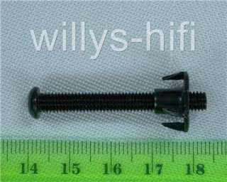 Speaker fixing screws bolts & T Nuts M5 x 40. Pack of 8. Top quality 
