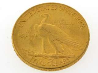1914 United States Indian Head Eagle Ten Dollar $10 Gold Coin  
