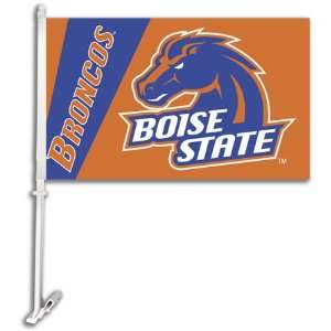   State Broncos Car Flag w/Wall Bracket   Set of 2 
