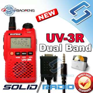   band radio red color with free com port program cable and software cd