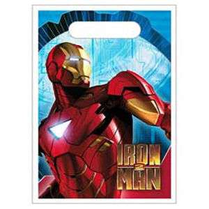 IRON MAN Treat Loot Bags Birthday Party Favors 8ct  