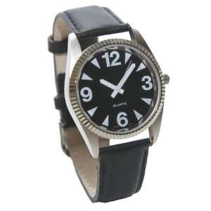   Tone Low Vision Watch   Black Leather Band
