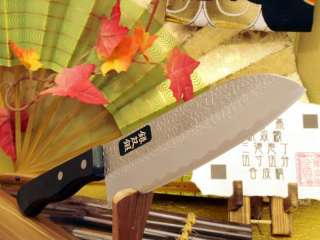 Japanese sushi chef knife Hammered tex Santoku select  